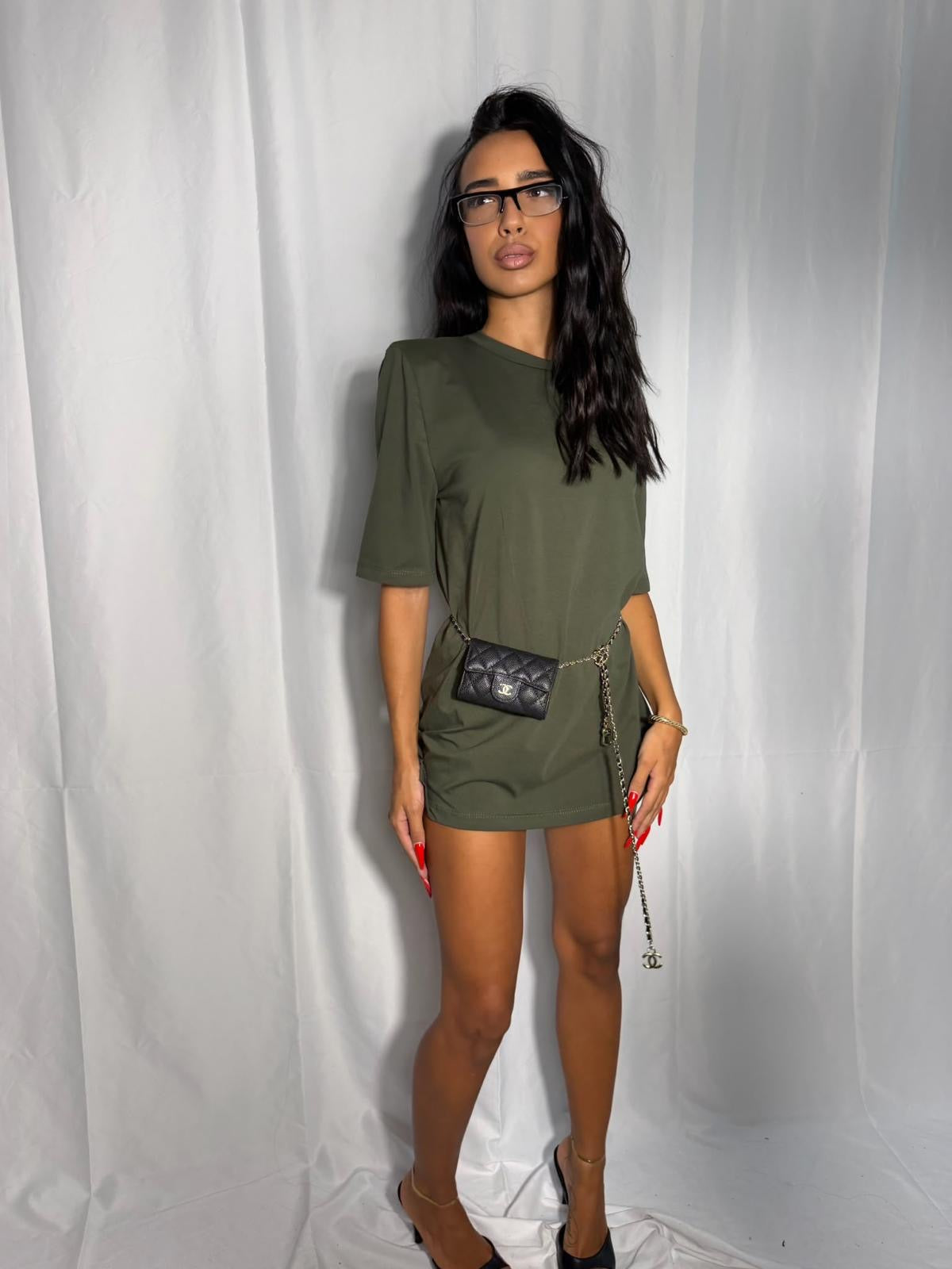 T-shirt  oliva ￼